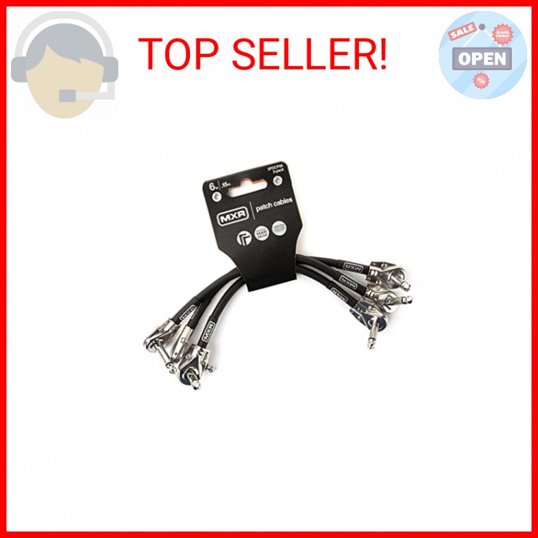 MXR Patch Cable 6 in|15 cm - 3 Pack (3PDCP06)