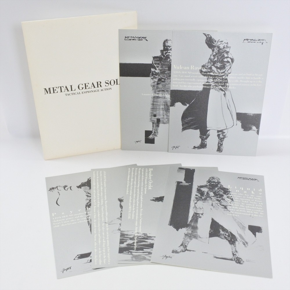 METAL GEAR SOLID Post Card (6 pcs Set) A6 Konami Official 2190