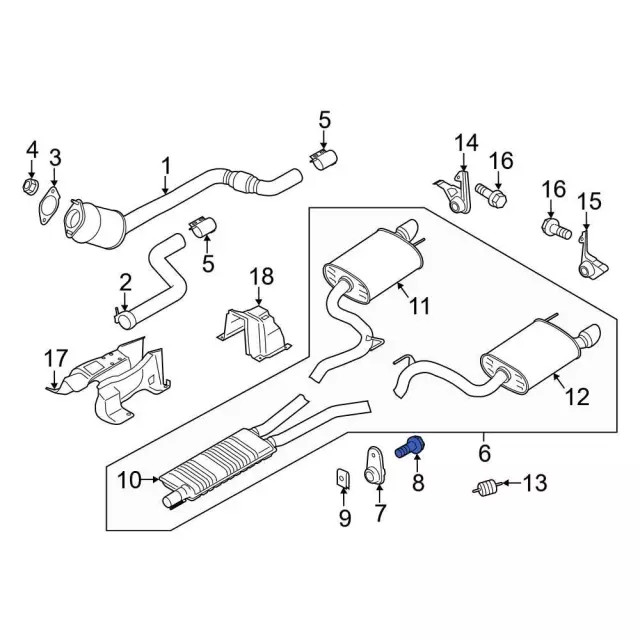Genuine Ford Rear Bracket Bolt W717725-S439