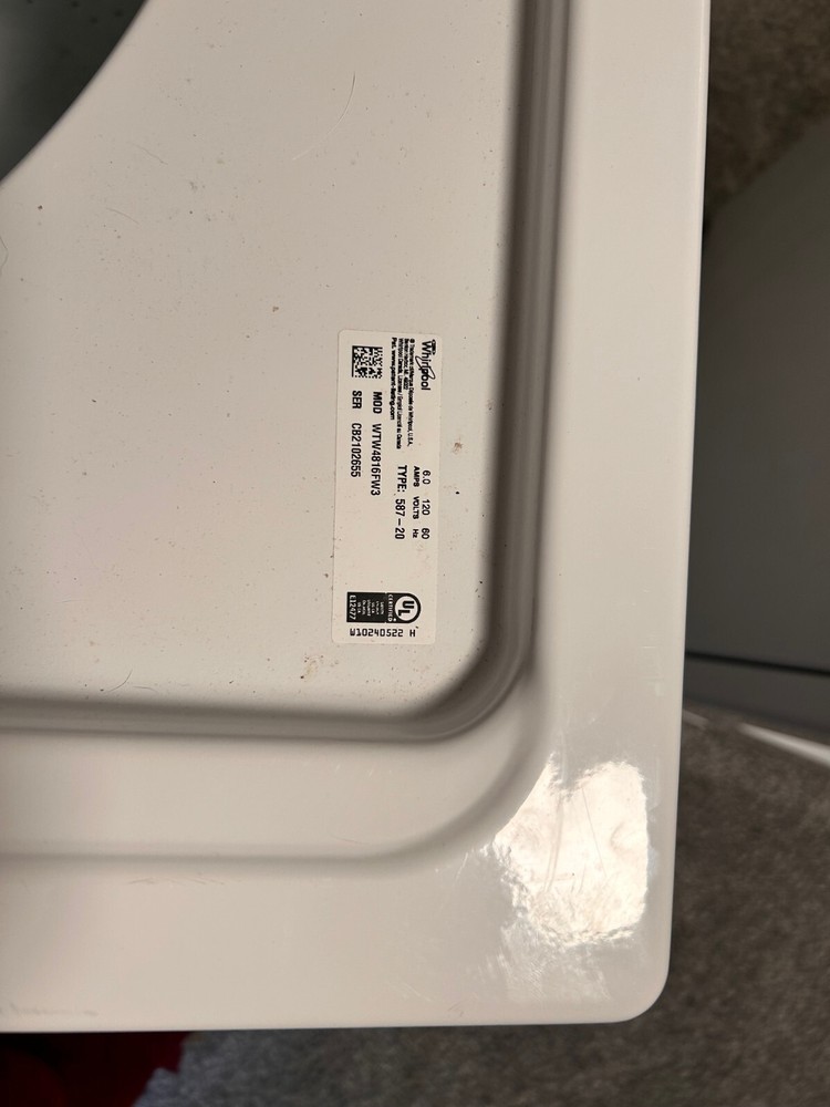 Whirlpool (White) Top Load Washer & Dryer Set