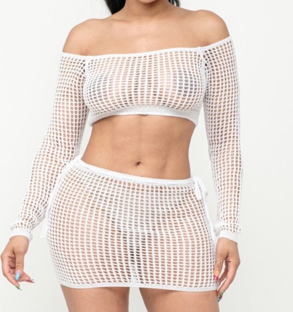 Knitted Skirt Set/Coverup