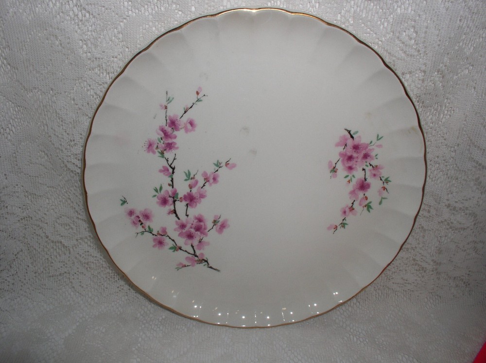 WS George Peach Blossom Pink Flower Dinner Plate