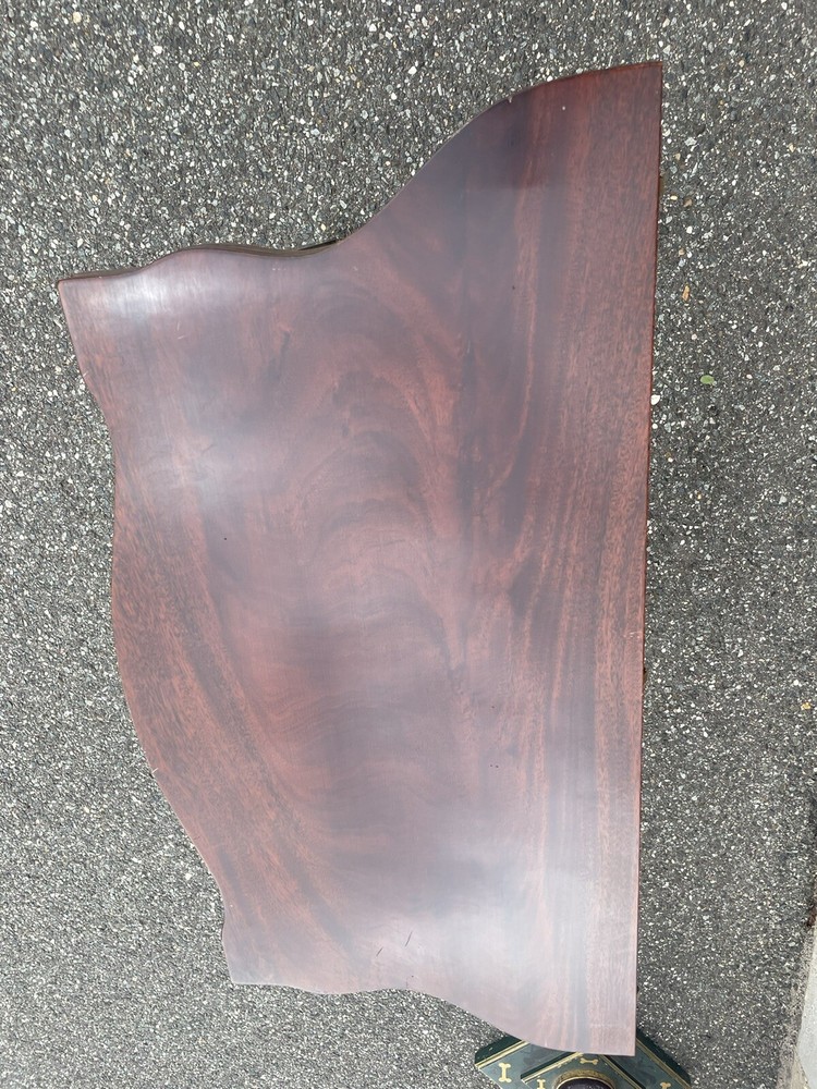 20th century French gate-leg console table with inlay