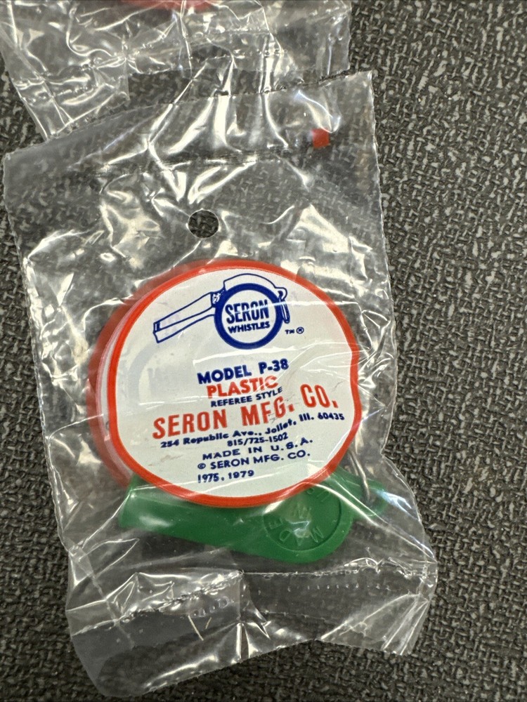 Seron Plastic Referee Whistle Green 12ct Box