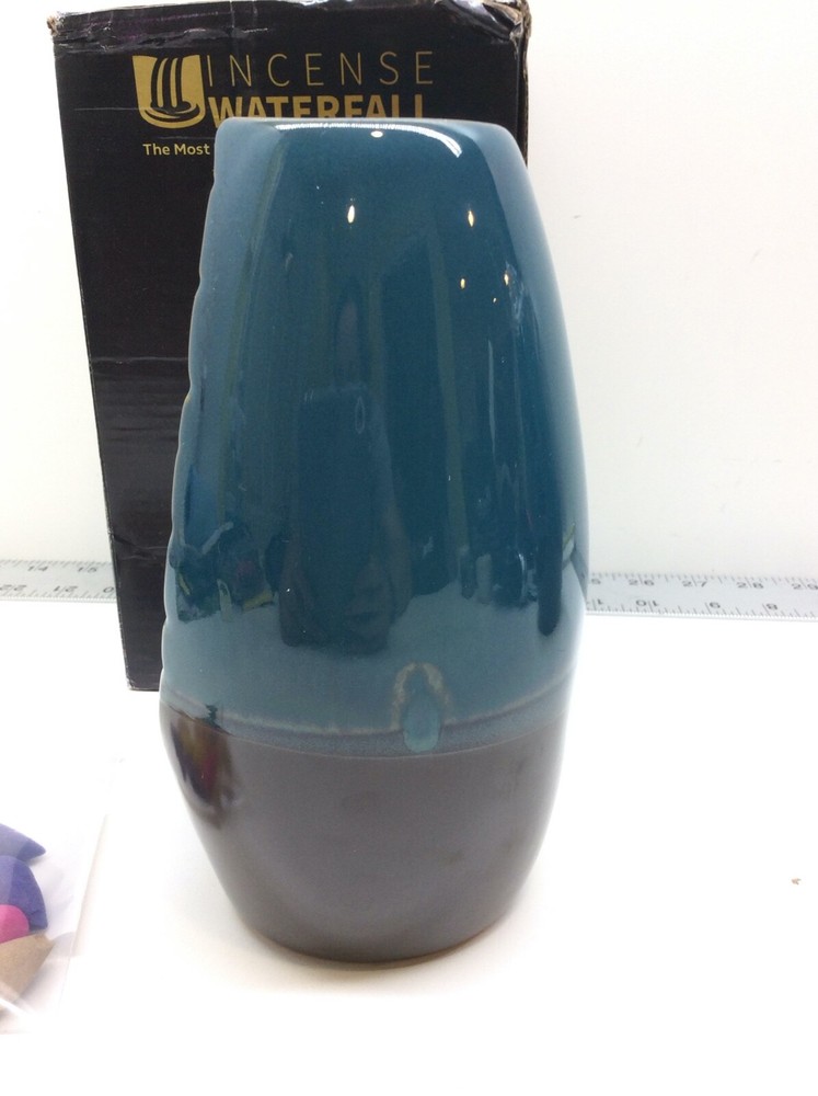 Incense Waterfall Ceramic Backflow Incense Holder Burner 10 Cones Included
