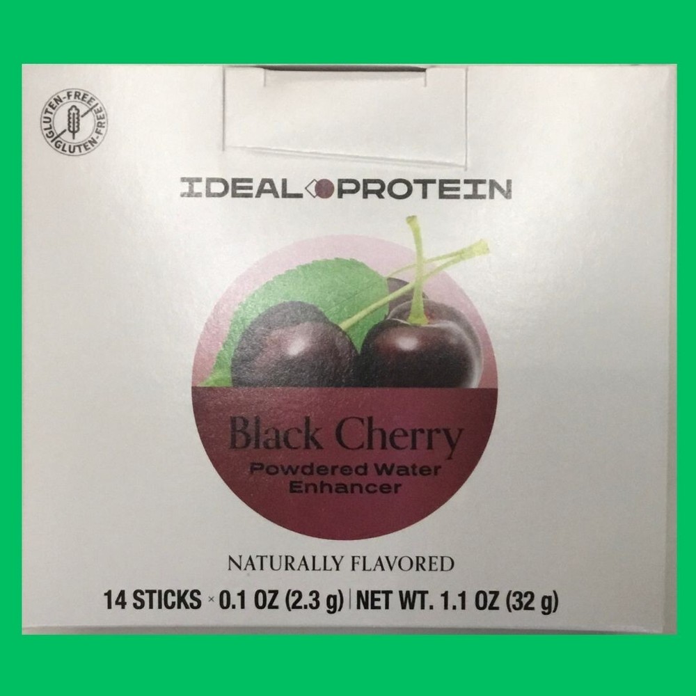 Ideal Protein Black Cherry Powdered Water Enhancer - 14 packets