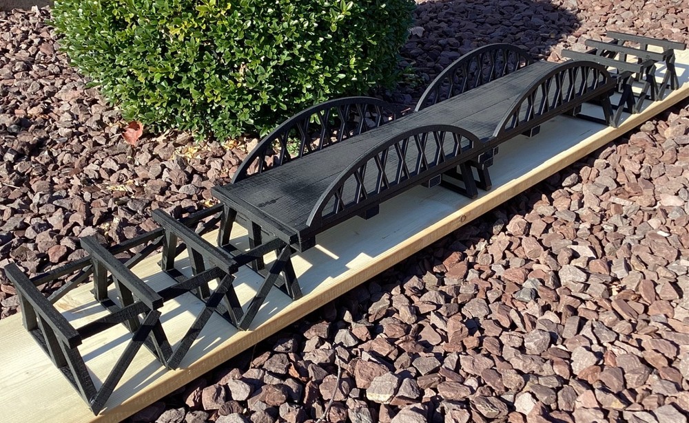 G Scale/Gauge Model Train 42 Inch Double Bowstring Bridge & Trestle