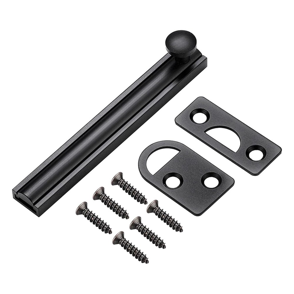 Solid Brass Surface Bolt, Heavy Duty Concealed Slide Surface Door Bolt with S...