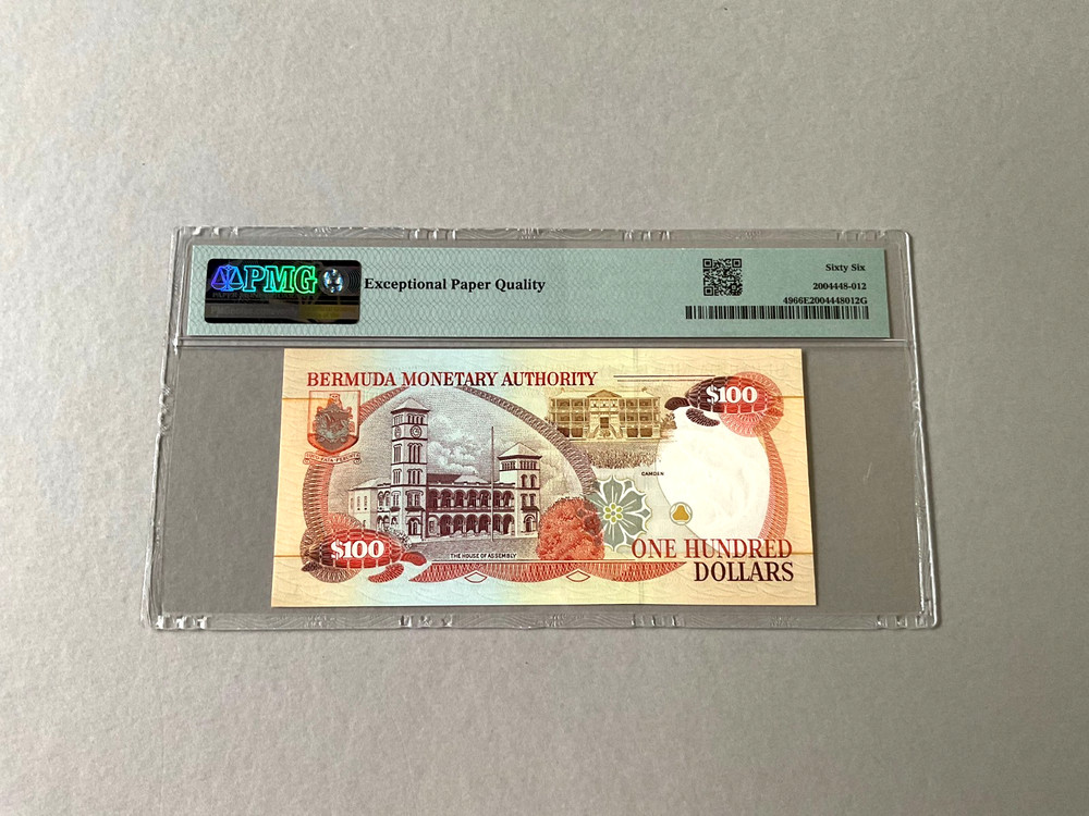 Bermuda 100 Dollars P-49 1997 PMG 66 EPQ