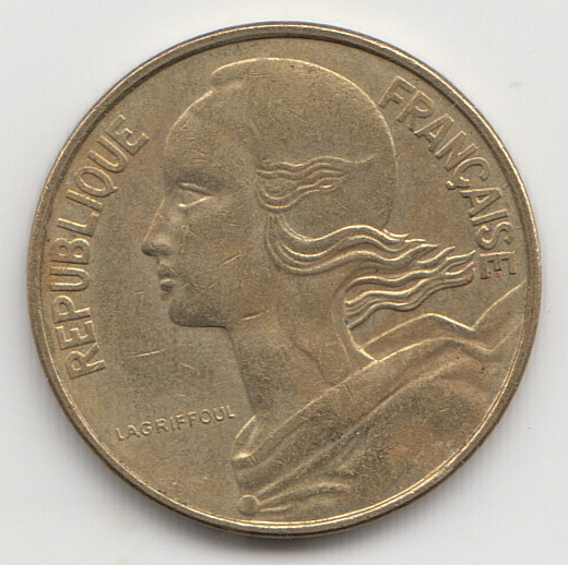 France 10 Centimes 1984 as shown