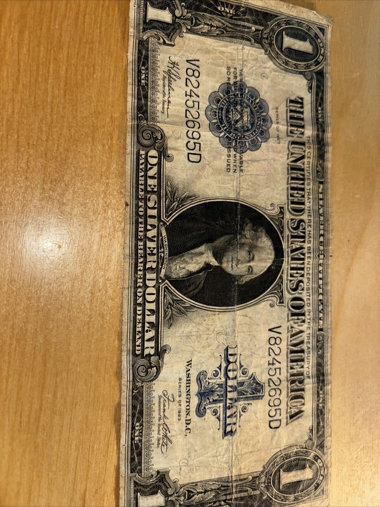 1923 $1 SILVER CERTIFICATE FR# 237 SPEELMAN WHITE ONE DOLLAR LARGE NOTE - VF +