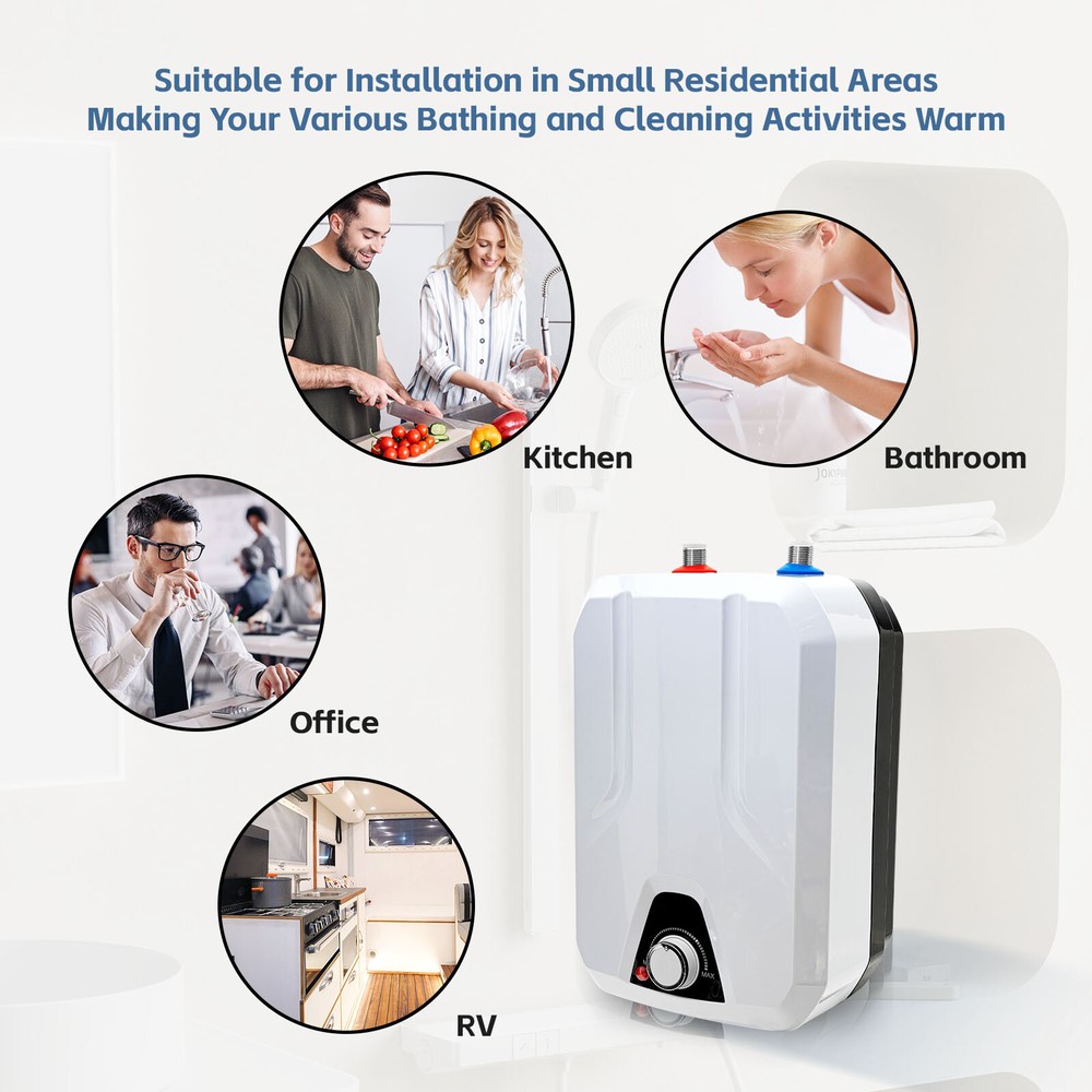 6L Mini Hot Electric Water Heater for Kitchen Washing Sink 110V 1500W