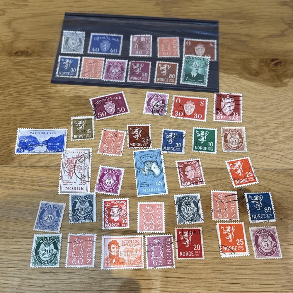 Norway stamps used from 1940s