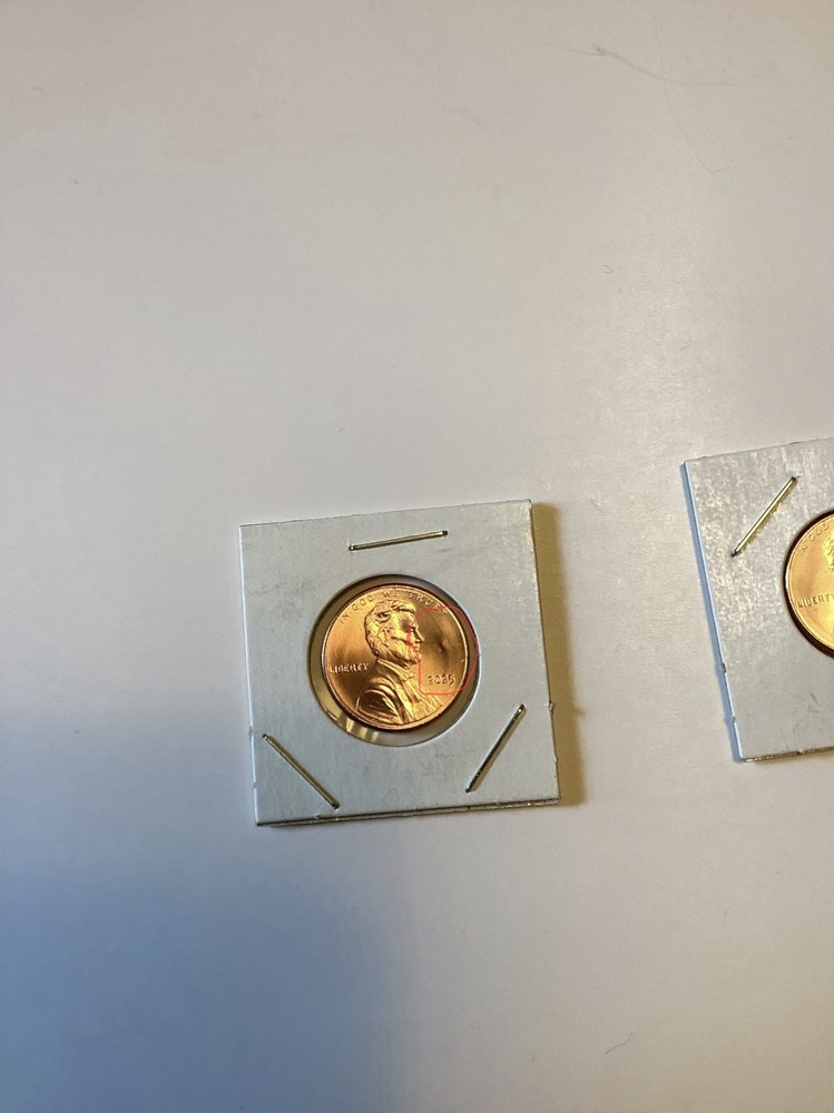2025-P Lincoln Cent – Mint Error – Lamination Flaw on Obverse