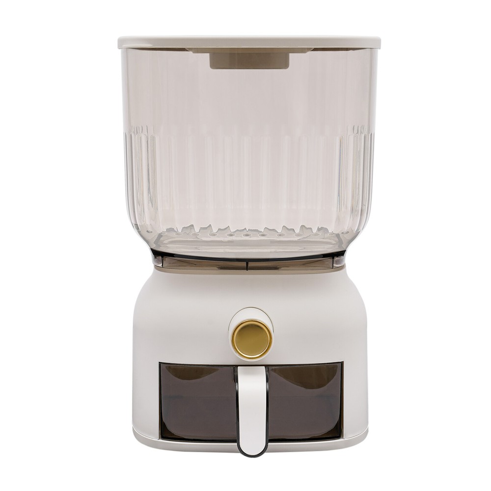 13.23lbs Rice Dispenser Grain Storage Container Kitchen Organizer With Rice Cup