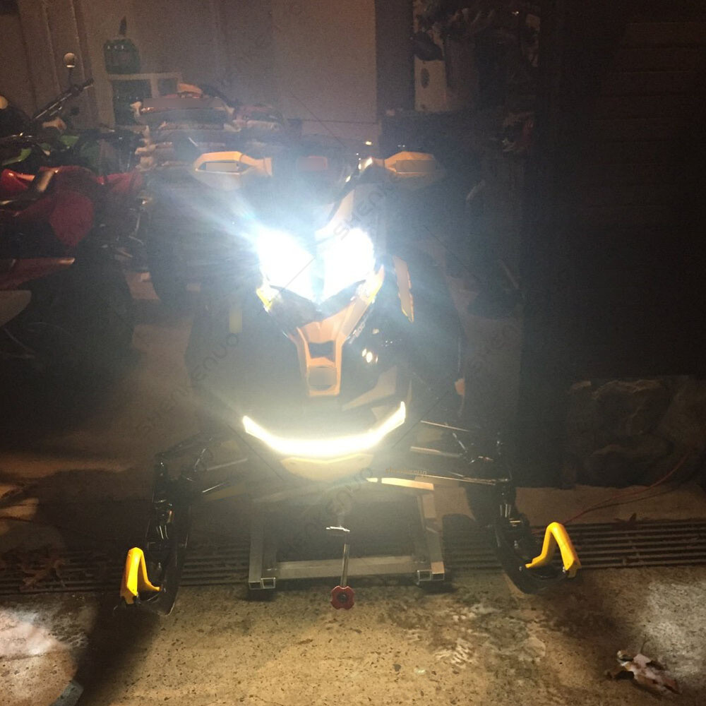 For Ski-Doo Freeride 800R E-TEC 2012-2017 9003 6000K White LED Headlight 2 Bulbs