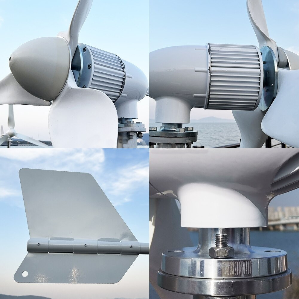 Wind Turbine Generator 3000w 48v 3 Blades Wind Power Kit With MPPT Controller