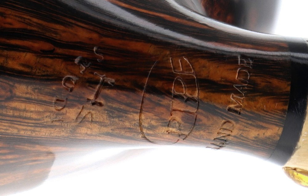 Pipe C-pipe GRUPPO 6 BAMBOO brown smooth shape freehand bent pickaxe