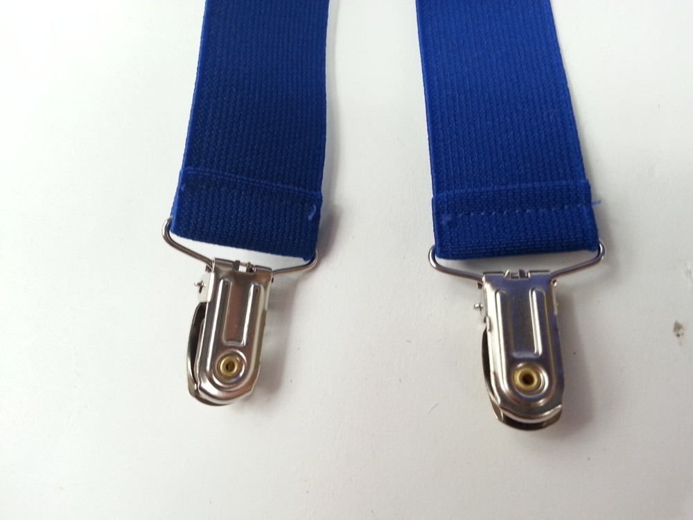Blue Suspenders Adjustable