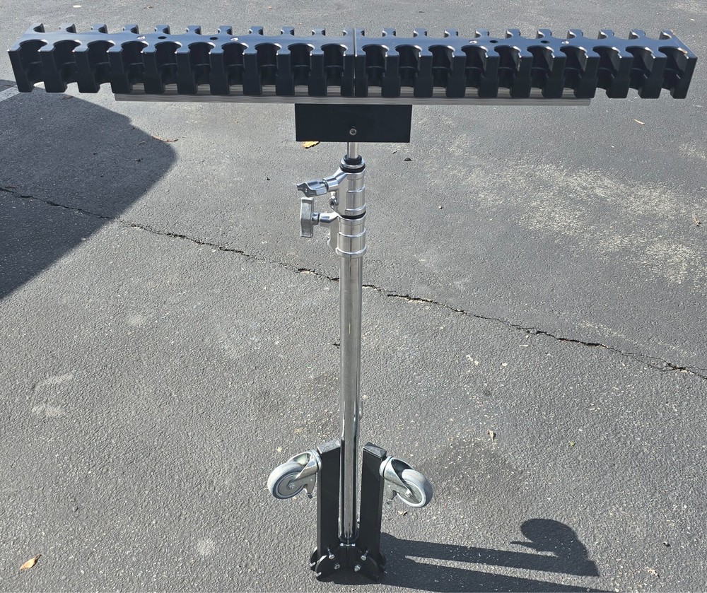 Avenger A5017 Double Riser Roller Stand 17 W/Folding Base 74" Max Height