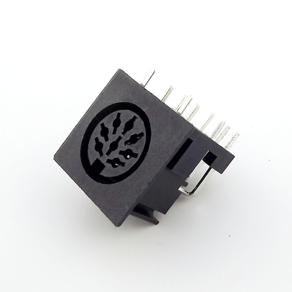 1pcs DIN 8 Pin Circular Jack Female Panel Mount PCB Mount Connector Adapter