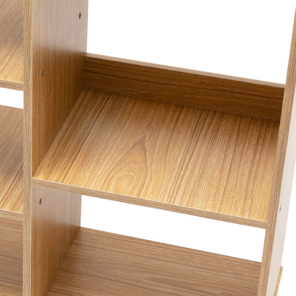 Filing Cabinet, Storage Shelf, Mobile Printer Stand Rubberwood