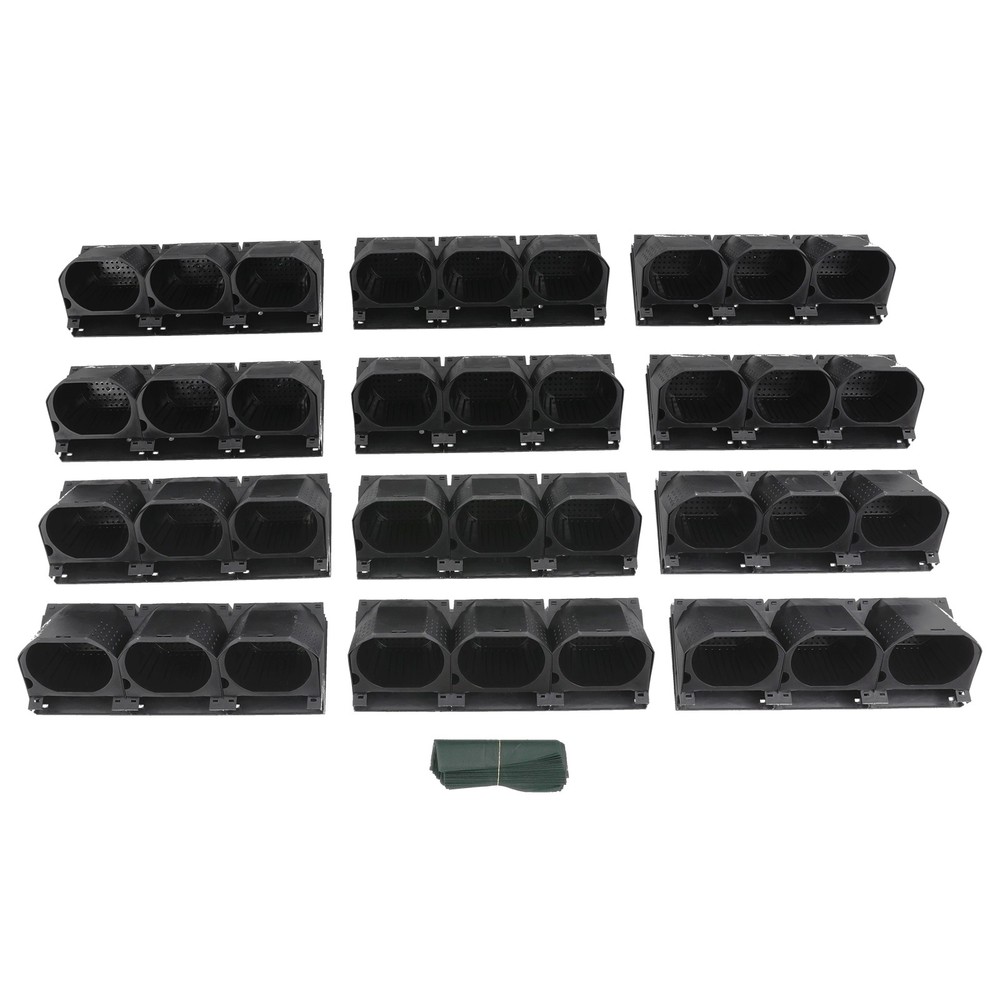 36-Pot Wall-Mounted Planter Set Vertical Garden Planter with Irrigation System