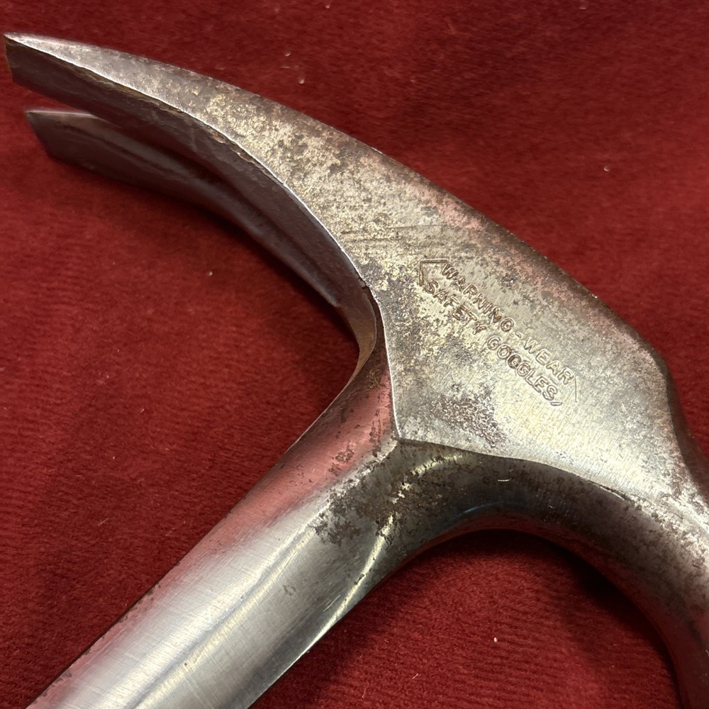 Vintage ESTWING Hammer With Stacked Leather Handle