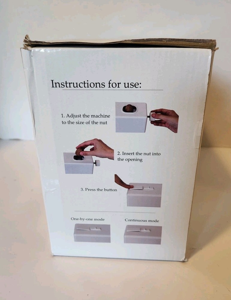 Pelamatic Robito Almendra Electric Nut Cracker Open Box