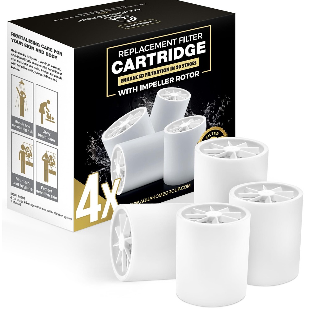 AquaHomeGroup 20-Stage 4 Count (Pack of 4), 20 Stage With Spin Propeller