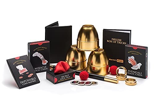 Deluxe Magic Tricks Set for Beginners & Pros | Includes Cards, Coins & More