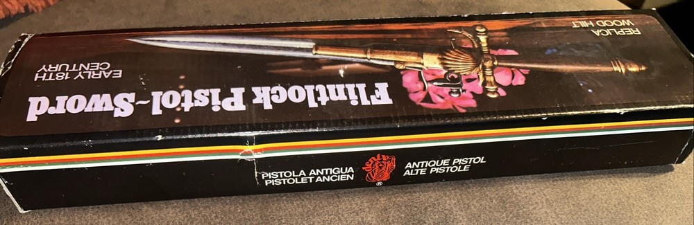 Denix Flintlock Pistol Sword Empty Box Replica Item