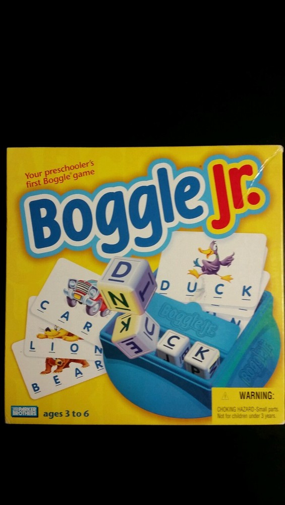 BOGGLE JR. YOUR PRESCHOOLER' FIRST BOGGLE GAME.