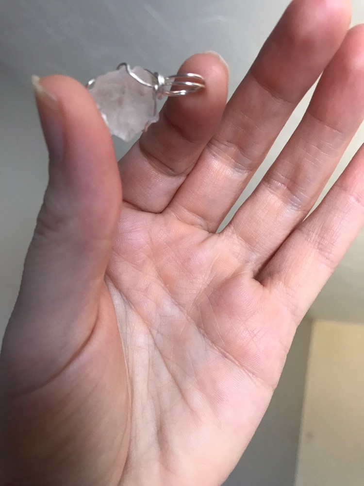 Nirvana Quartz Sterling Silver Wrapped Pendant