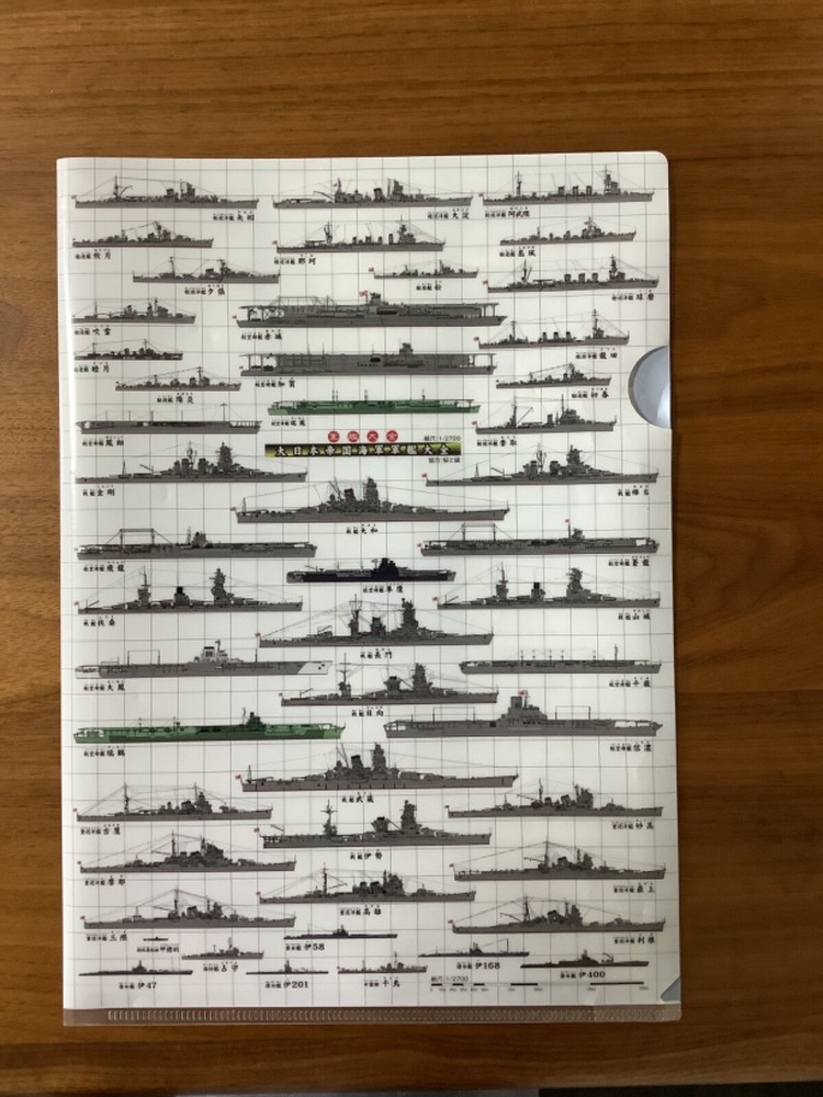 Imperial Japanese Navy Battleship List Folder File