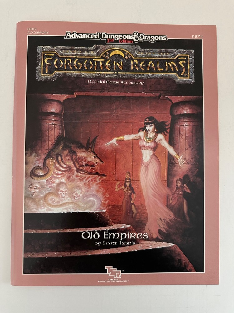AD&D Forgotten Realms FR10 TSR 9274 OLD EMPIRES with Map 1990 Game Accessory