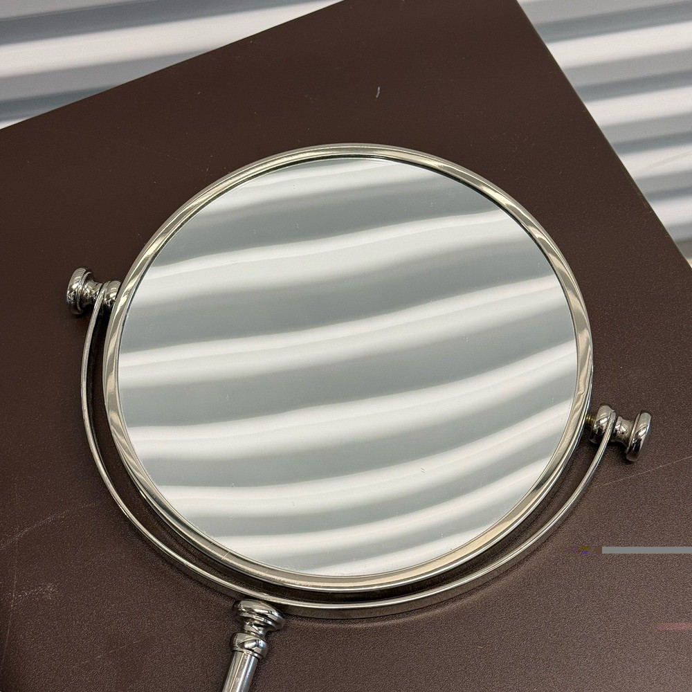 VTG Restoration Hardware Wall Mounted Extension Silver Mirror W/Magnification
