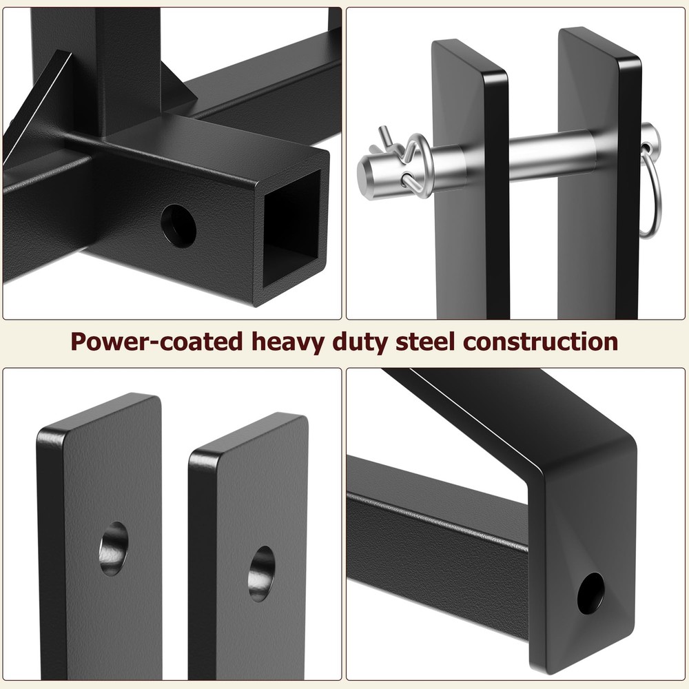 3 Point Quick Hitch 2" Receiver Hitch Compatible Category 1 Tractor Heavy Duty