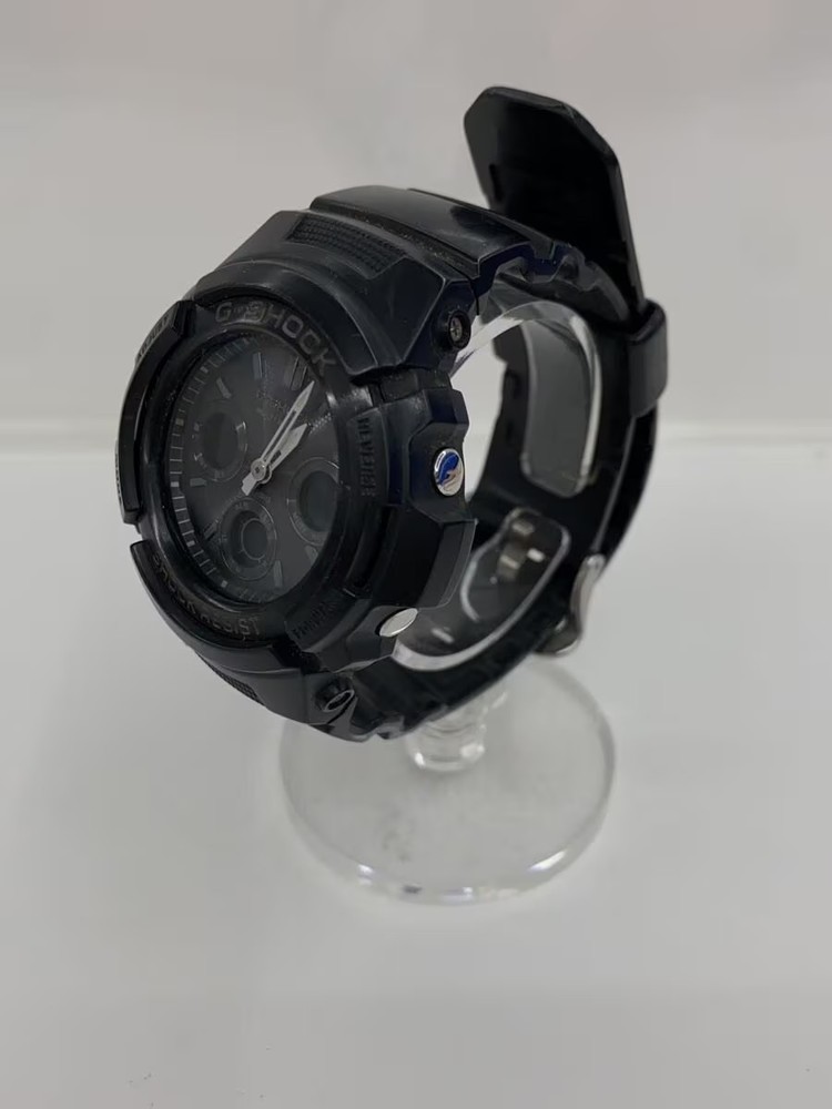 CASIO Solar Watch G SHOCK Digital Analog Rubber BLK BLK