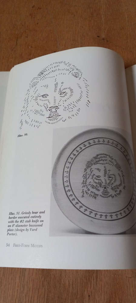 Lot of 2 Chip Carving Patterns & Carving Patterns - Used
