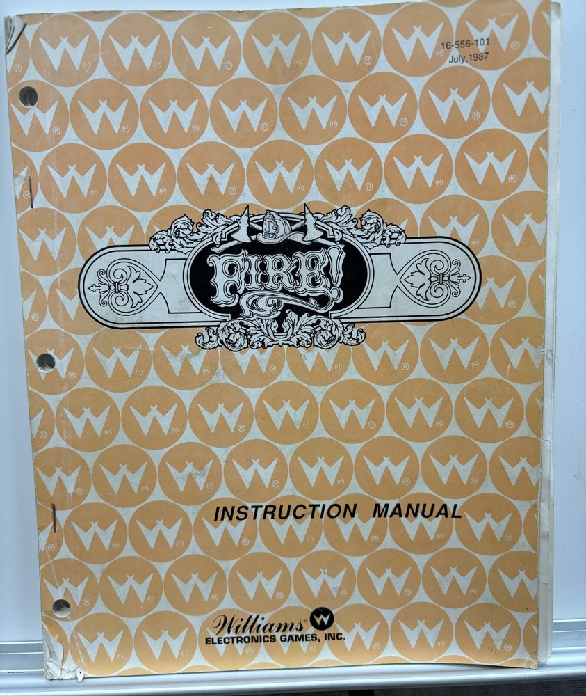 ORIGINAL-WILLIAMS-FIRE!-INSTRUCTION MANUAL