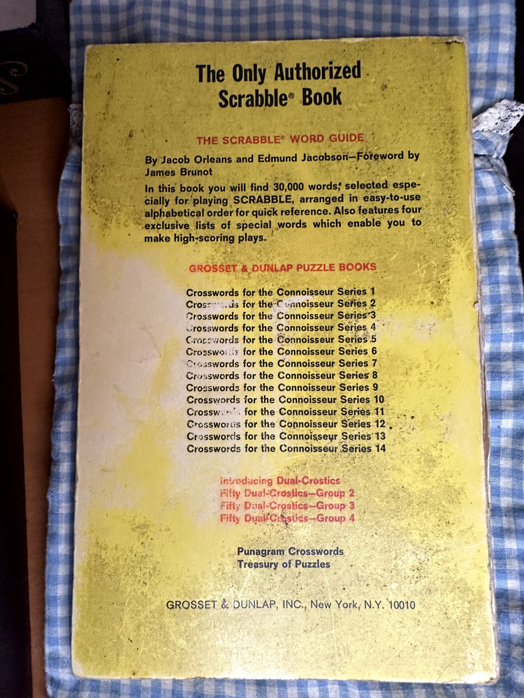 Vintage Scrabble Game 1953 With Approved Words Book Complete - READ DESCRIPTION