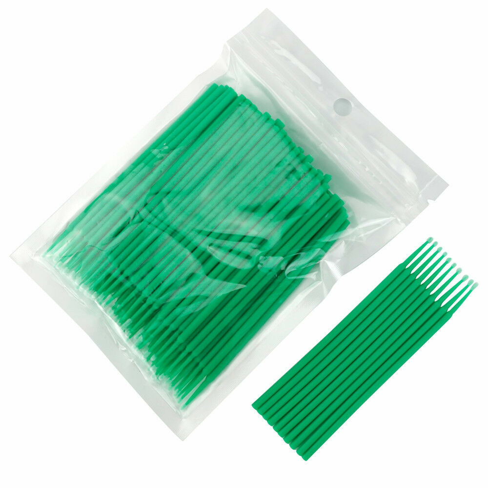 100 Pcs Dental Micro Brush Disposable Materials Tooth Applicators Medium Fine
