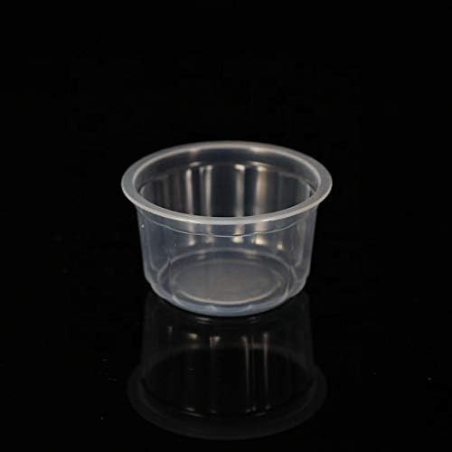 50PcS 150ml PE material plastic cup with lid pudding yogurt sauce sampling ca...