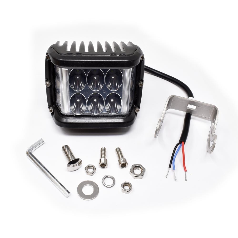 9649AF Warning & Work Light Combo With Amber Flash, 120 Degree