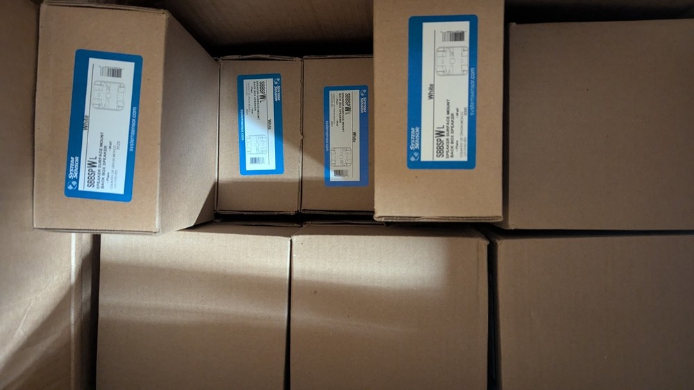 System Sensor SBBSPWL Surface Mount Back Box Speaker White Fire Alarm Speaker