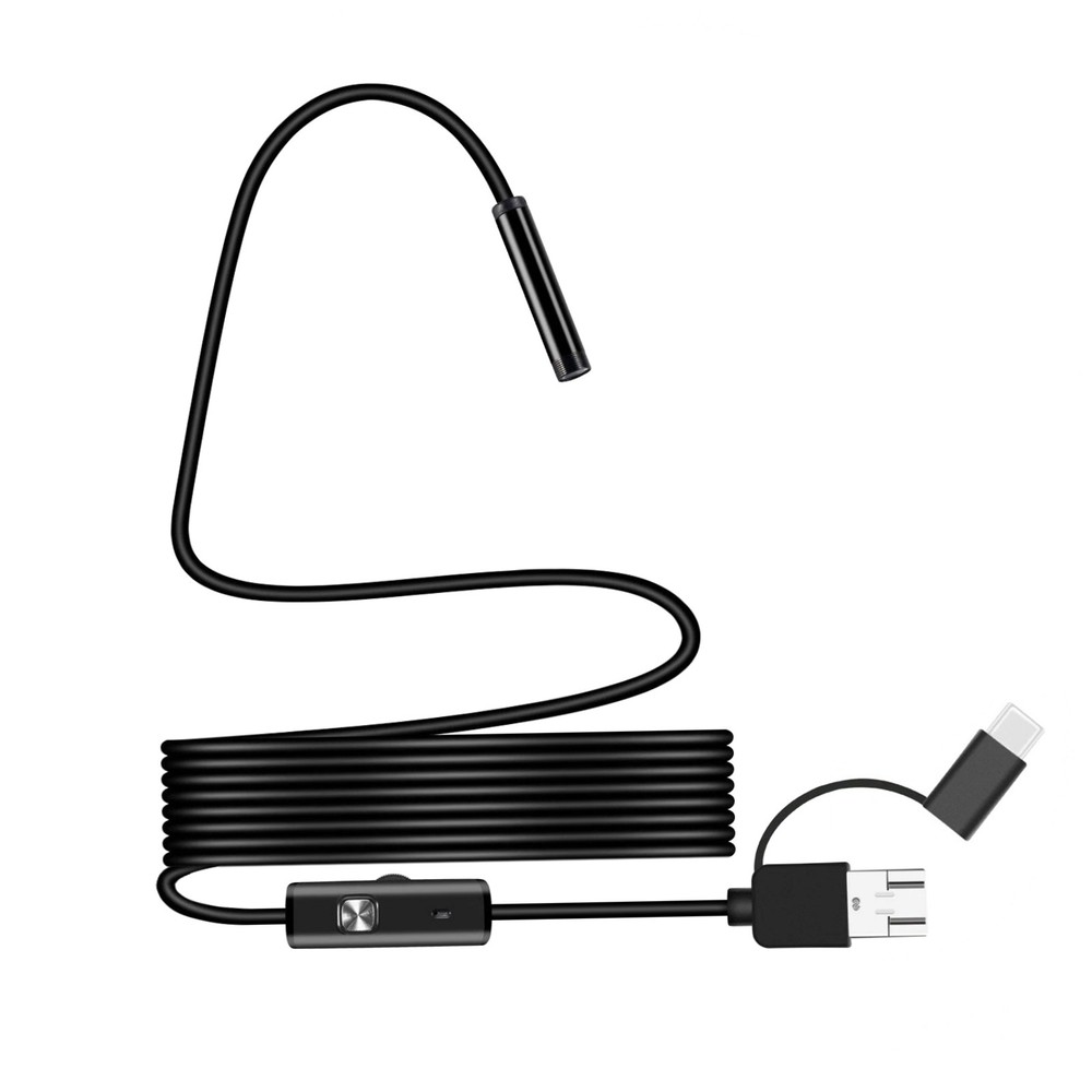 2M 6 LED Borescope Endoscope Camera for Android USB Type-C 7mm HD Waterproof