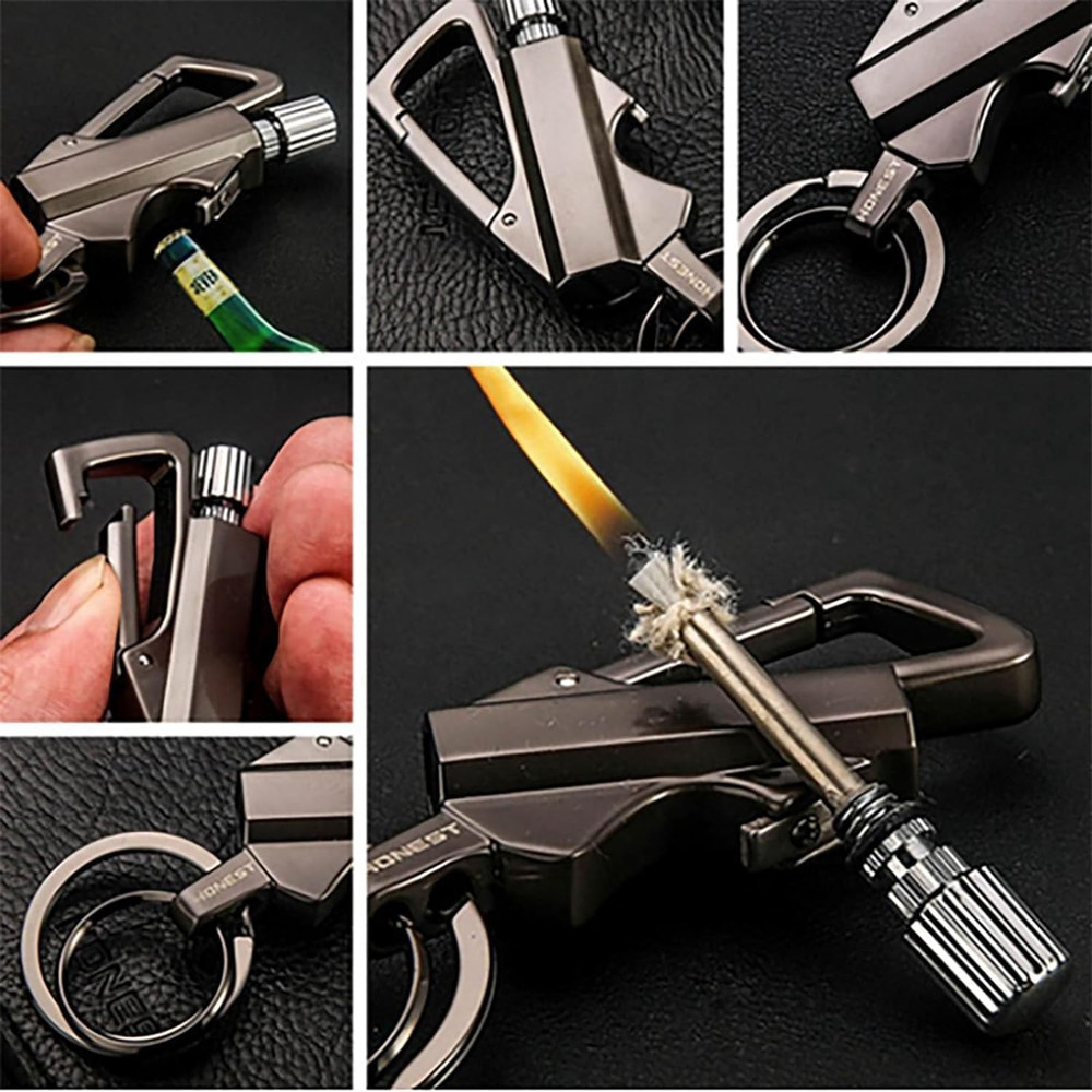Waterproof Match Permanent Black Lighter Striker Fire Starter Emergency Survival