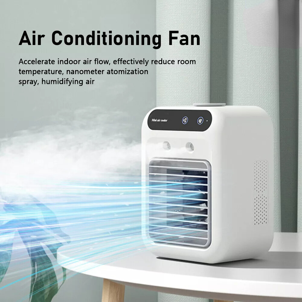 Air Cooler Fan Portable Air Conditioner 3 in 1 Quiet AC Unit with Fan&Humidifier