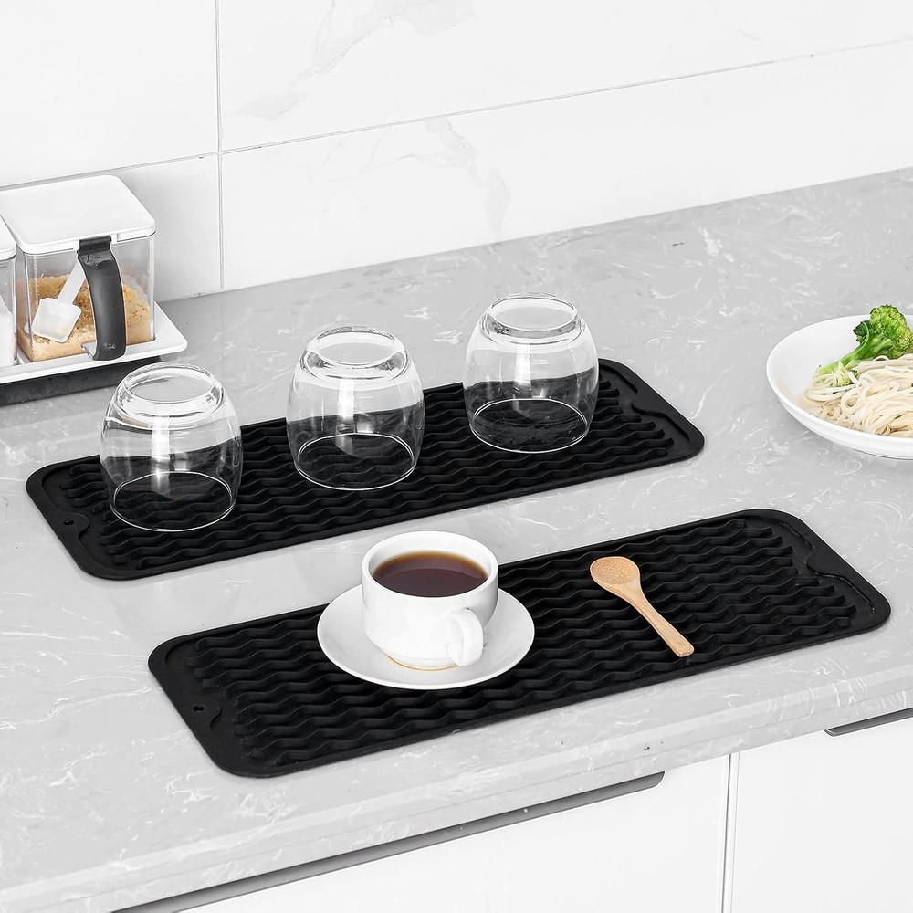 Versatile Heat-Resistant Silicone Mat 17” x 6” - Perfect for Kitchen & Bar